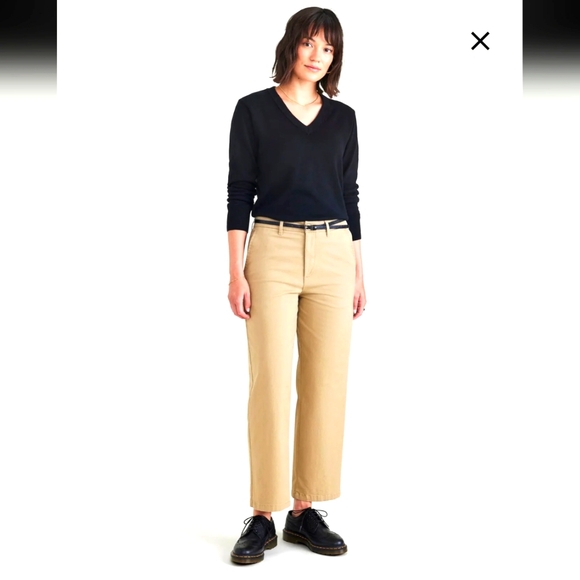 Dockers-Weekend Chinos High Straight Fit Size 29R Women's - Picture 1 of 11